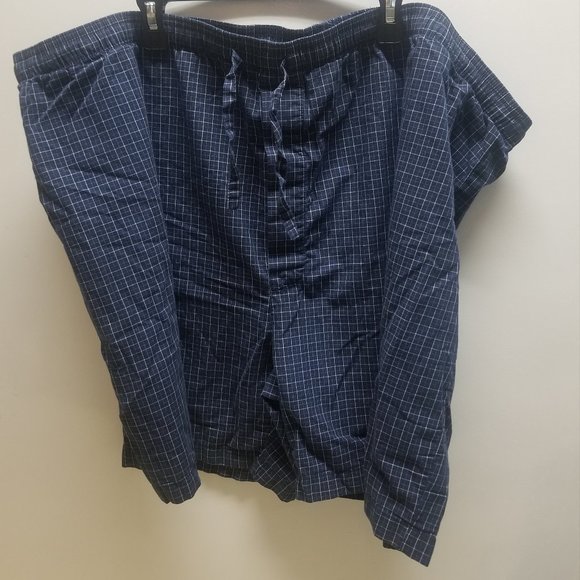 Men's Stafford Sleepwear set, in blue/white plaid, XXL - Picture 5 of 8